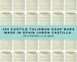 104 Castile Talisman Soap Bars Made in Spain Jabon Castilla 26-4 PACKS 2... - $99.99