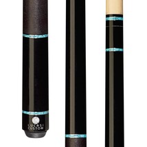 Lucasi LZD5 Pool Cue Black w/ Turquoise Rings Zero Flexpoint 12.75 mm Shaft - £324.15 GBP