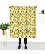 Thick sunflower flower decorative Flannel  fleece throw blanket  for Sof... - $22.99+