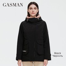 GASMAN 2022 New Women&#39;s Spring and Autumn Jacket Brand High Quilted Hooded Women - £77.15 GBP