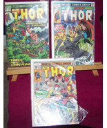 the mighty thor lot of {3} 1970&#39;s {marvel comics} - £16.52 GBP