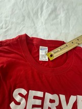 Gildan Softstyle Ring Spun SERVE TEAM Men's Red T-Shirt Short Sleeve Size 2XL image 4