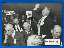 Oversized Photo 13.5 X 9.5 Progressive Party Convention WI 1946 Ted Roosevelt - £28.64 GBP
