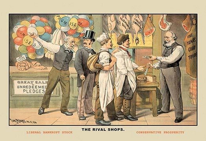 The Rival Shops by Tom Merry - Art Print - $21.99 - $196.99
