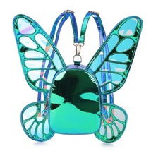 Fashion Women&#39;s Laser Mini Backpack Butterfly Angel Wings Daypack for Girls Trav - £38.47 GBP