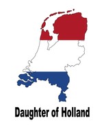 Daughter of Holland Dutch Netherlands Country Map Flag Poster High Quali... - £5.42 GBP+