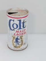 Vintage Scarce Colt Malt LAGER Fan Tab Vanity Lid Wide Seam Steel Beer Can - $42.00