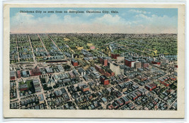 Panorama Aerial View Oklahoma City OK 1930s postcard - $6.93
