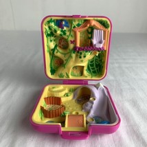 Vintage Polly Pocket 1989 Polly’s Wild Zoo World / Wildlife Park Pink Compact - $29.69