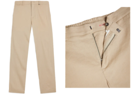 Ted Baker London Kimmel Stretch Linen Trousers in Stone-Size 36R Slim - £54.66 GBP