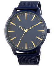 Inc Mens Mesh Bracelet Watch 48mm, Blue - £17.21 GBP