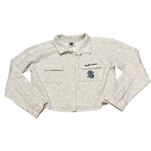 NHL Seattle Kraken L/S Cropped Colllared Sweatshirt Size Small New with ... - $445.68 MXN