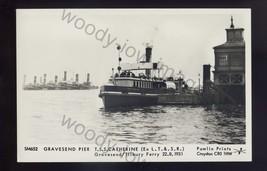 f2132 - Gravesend/Tilbury Ferry - Catherine - back in 1931 - Pamlin postcard - £1.98 GBP