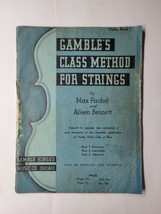 1930 Gamble&#39;s Class Method for Strings In English And Spanish Violin Book 1 - £7.81 GBP