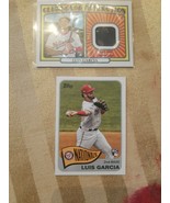 Lot De 2 Luis Garcia Topps Héritage 2021 Jeu Utilisé Jersey Carte #T65-5... - $285.36 MXN