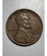 1945 US Wheat Penny ￼No Mint Mark Circulated Ungraded - $94.05