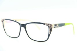 New Coco Song CV136 Travel Mind COL.1 BLACK-PEACH/GOLD Decor Eyeglasses 55-15 - £57.91 GBP