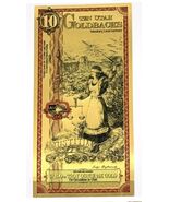 $10 2021 Utah Goldback Note 1/200 oz 24k Arum Fine Gold Voluntary Local ... - $173.58 CAD