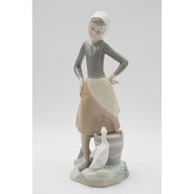 Vintage Lladro Women Working Girl w/ Milk Pail Handmade Porcelain Figuri... - £66.03 GBP
