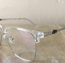 Glasses Clear Acrylic Chrome Titanium mm6  Heart/Cross Dutch Designer Viper Von - £21.50 GBP+
