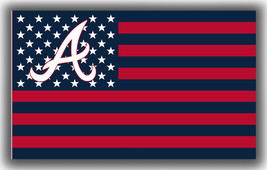 Atlanta Braves Team Baseball Memorable US Flag 90x150cm 3x5ft Fan Super Banner - $14.05