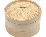 Trademark Innovations Bamboo Steamer - 3 Piece - 10 Inch Diameter - £42.78 GBP