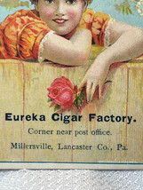 Eureka Cigar Factory Millersville, PA  Antique 1800s Victorian Trade Car... - $29.65