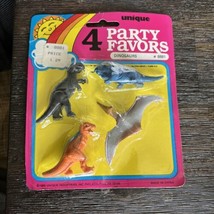 1985 Vintage Dinosaurs Party Favors Unique Industries Still Sealed in Pa... - $14.01