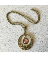 Doctor Who Gallifreyan Seal of Rassilon Circle Dangle Pendant Necklace - £7.86 GBP