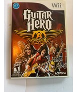 Guitar Hero Aerosmith Nintendo Wii 2008 Complete With Manual - $14.99