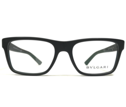 Bvlgari Eyeglasses Frames 3024 5313 Matte Black Silver Square Full Rim 5... - $205.48