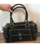 Vintage Y2K Made In Italy 100% Genuine Leather Shoulder Bag Purse - $53.44 CAD