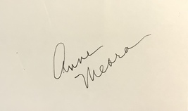 Anne Meara Signed Autographed 3x5 Index Card Coa Awakenings Night At The Museum - $14.99