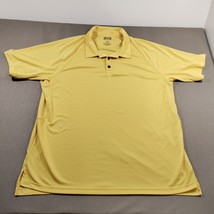 Duluth Trading Co Cooling Short Sleeve Polo Shirt 3XL Pale Yellow Polyester - £32.79 GBP