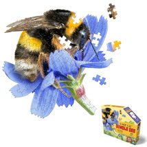 Madd Capp Lil&#39; Bumble BEE 100 Piece Jigsaw Puzzle for Ages 5 &amp; Up- Unique Animal - £20.63 GBP