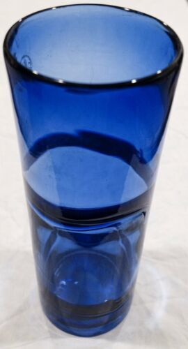 Primary image for Large Margie’s Garden Blue Hand Blown Art Glass Vase With Original Label