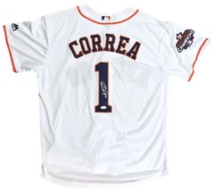 Carlos Correa Signed Autographed Houston Astros W.S. 2017 Jersey Jsa Certified - £279.76 GBP