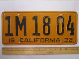 Car Tag License Plate California 1932 1M 1804 [Z8] - £207.14 GBP