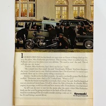 Vintage 1975 Kawasaki Z-1 Motorcycle Magazine Print Ad Full Color 8&quot; x 11&quot; - $6.62