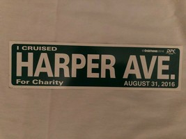 Cruisin News Cruise Placards - I Cruised Harper Ave. 2016 - $6.81 CAD