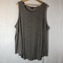 Torrid Size 4 Grey on Grey Petals Tank Top Shirt Polyester - £19.46 GBP