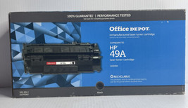 OFFICE DEPOT HP 49A Q5949A BLACK TONER/HP COMPATIBLE/SEALED!/NEW - $18.76