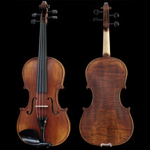 Professional Hand-made 4/4 Full Size Satin Acoustic Violin Antique Style Flamed - £235.67 GBP