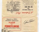 Pennsylvania Railroad Ticket Envelope &amp; Reservation Record Fleet of Penn... - £14.20 GBP