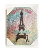 Let&#39;s Go On An Adventure Canvas Glitter Wall Art - $4.95