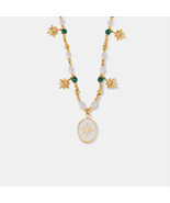 Titanium Steel Freshwater Pearl Oval Pendant Necklace - $52.95