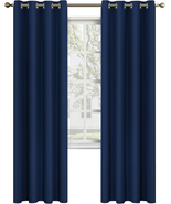 Navy Blue Curtains 84 Inches Long Blackout Curtains for Living Room Bedr... - €16,25 EUR