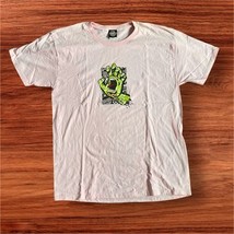 Vintage Santa Cruz Men’s Screaming Hand T Shirt Sz L Pink Skate Optima Tag - $14.80