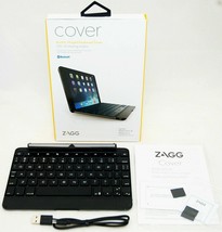 NEW Zagg Cover iPad Mini 1/2/3 Retina Bluetooth Hinged Keyboard Stand Case BLACK - $26.28
