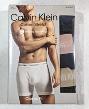Calvin Klein Men&#39;s Cotton Stretch Black/Multi Boxer Briefs (3 Pack) Size XL NWB - £22.34 GBP